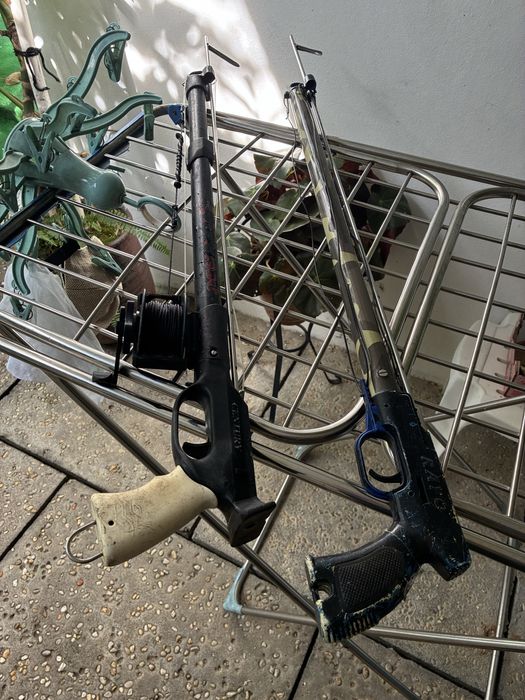 2 armas pesca submarina ou peças - para desocupar