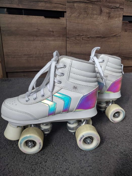 Wrotki Oxelo Quad 100 z hologramem rozmiar 35