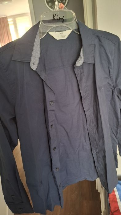 Granatowa koszula H&M r. 164