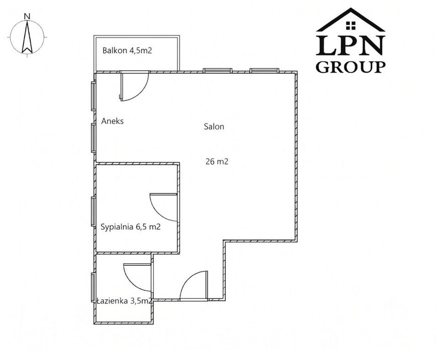 Dwupokojowy Apartament z balkonem.