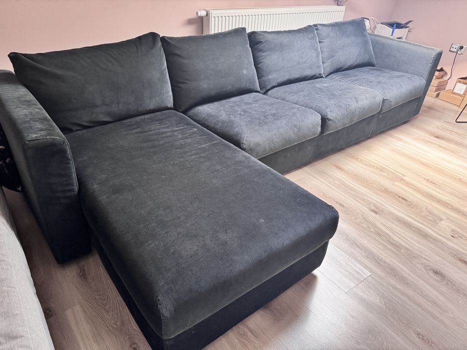 Kanapa vimle ikea 4 osobowa z szezlongiem narożnik pokrycie x2