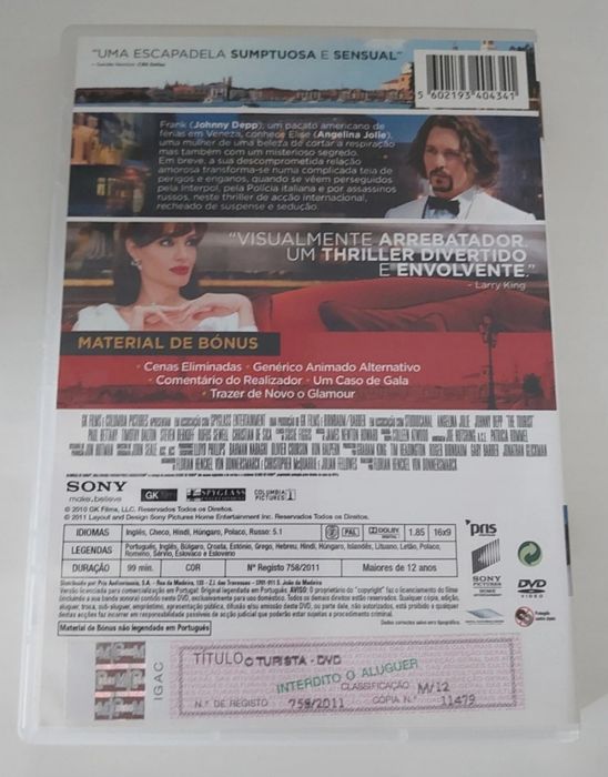 DVD o turista.  .