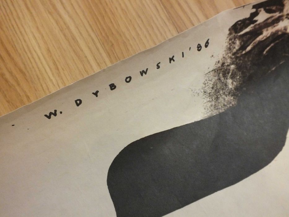 Plakat Filmowy-Inna wyspa-WITOLD DYBOWSKI 1986.Oryginał.Pierwodruk