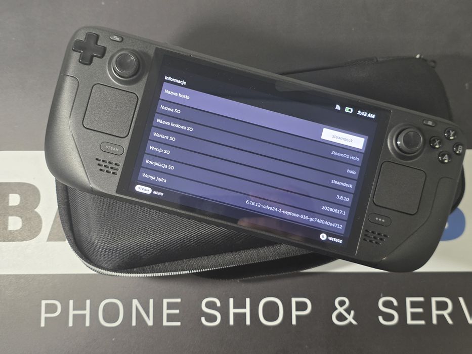Sklep jak nowa przenosna konsola Steam Deck Oled 512gb  black