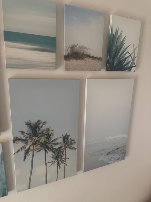 Zestaw obrazów Ikea 9szt - plaża