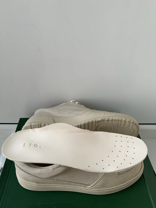 Шкіряні кросівки кеди etq amsterdam premium leather beige