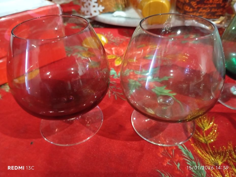 5 cálices antigos 10 cm alrura