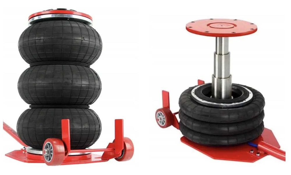 Домкрат пневматичний 3,5 тонни Kraft Dele KD470, пневмодомкрат,подушка