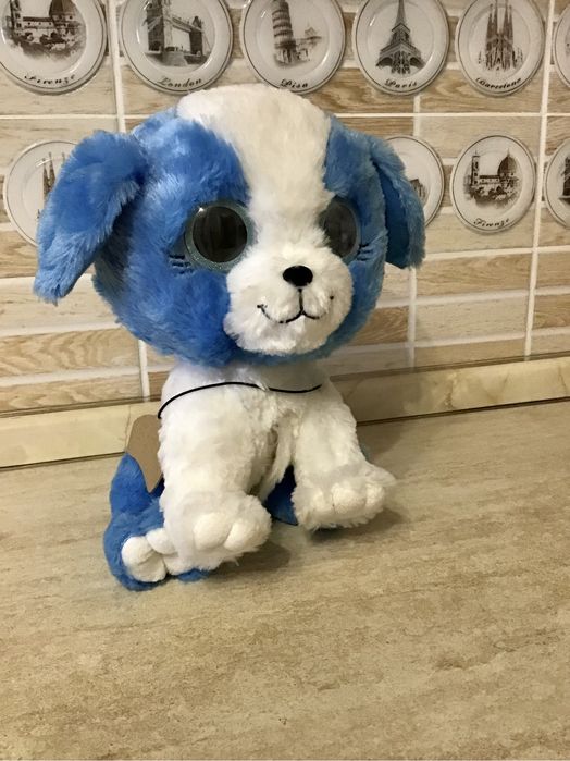 Собака пес іграшка мяка глазастик інерційна twinkle