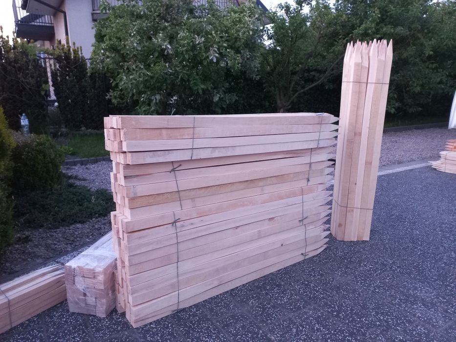 Paliki dębowe lub bukowe