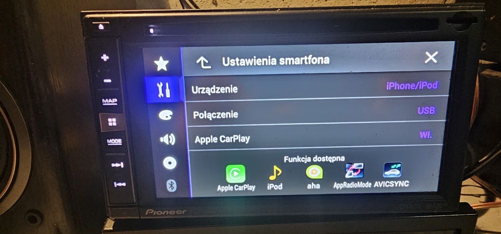 Pioneer avic-F960Dab+2din Carplay DVD,orgin system nawigacji,Mixtrax