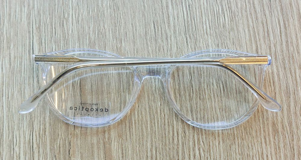 Oprawki transparentne, okrągłe Dek Optica