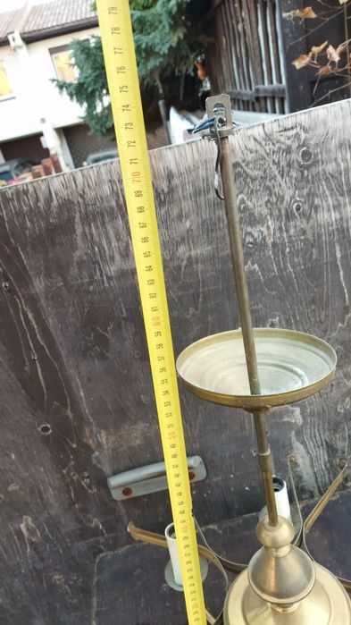 Żyrandol Mosiężny PRL