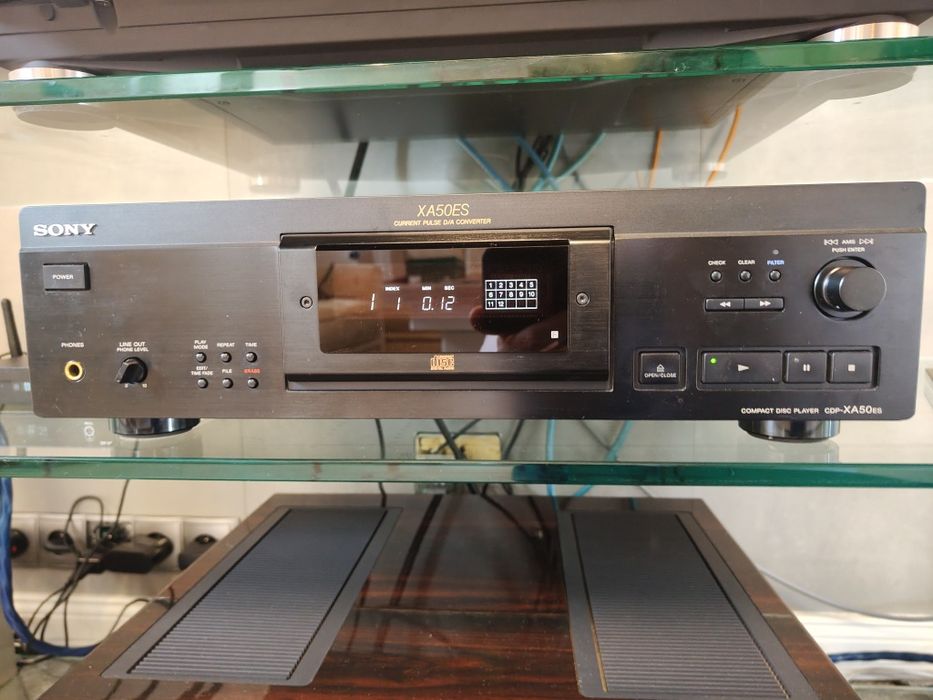 Czarny Odtwarzacz CD Sony CDP-XA50ES najwyższy model