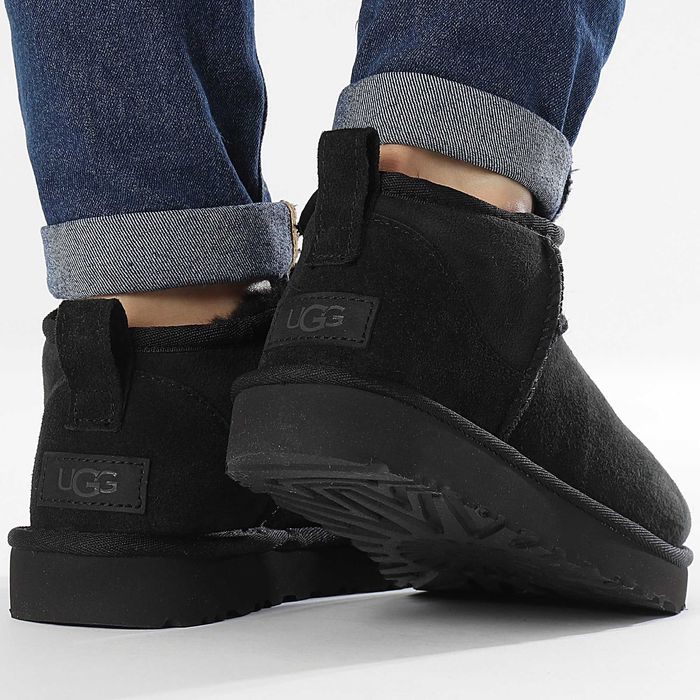 ОРИГІНАЛ‼️ UGG Classic Ultra Mini 1116109-BLK ботинки угги женские УГГ