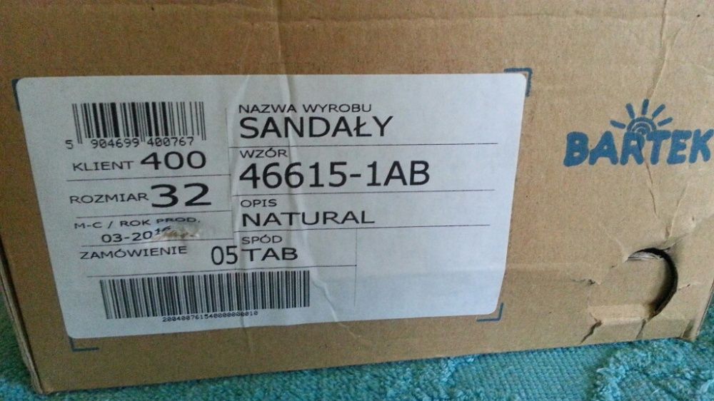 Sandały skórzane Bartek