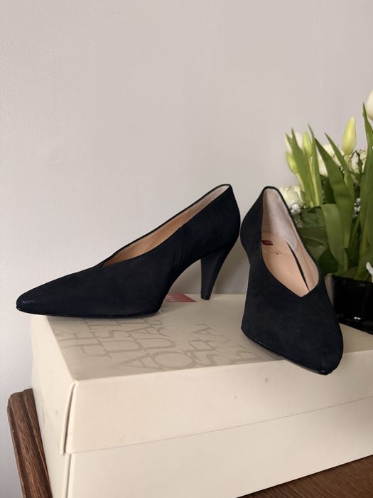 Buty czółenka na obcasie högl eleganckie model 3500