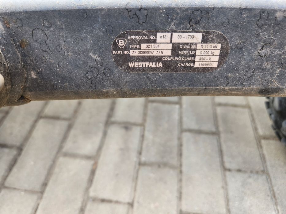 vw passat b6 hak holowniczy vestfalia