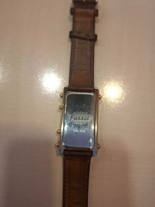 Вінтажний чоловічий годинник fossil dual time tank (модель tm-6235)