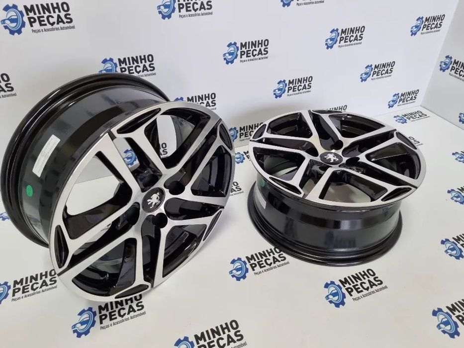 Jantes Peugeot 308 em 16 (4x108) Preto Polido