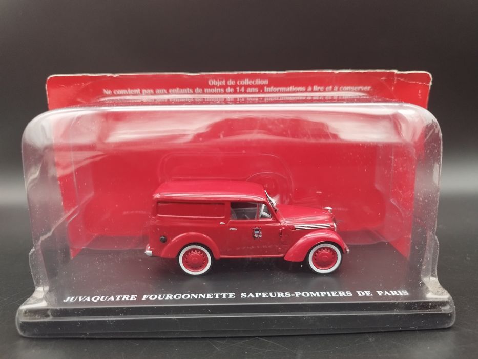 1:43 Atlas Renault Juvaquatre Fourgonnette z 1953  straż pożarna Paryż