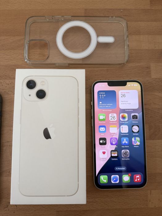 Iphone 13 128gb branco caixa desbloqueado(ACEITO RETOMA)