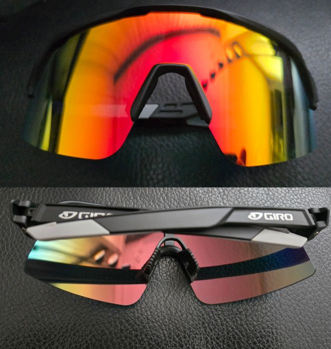 Okulary Giro Sportowe Rowerowe Do Biegania Polaryzacja Uv400 Nowe Szerokie Szkła