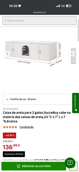 Armario Duplo para gatos