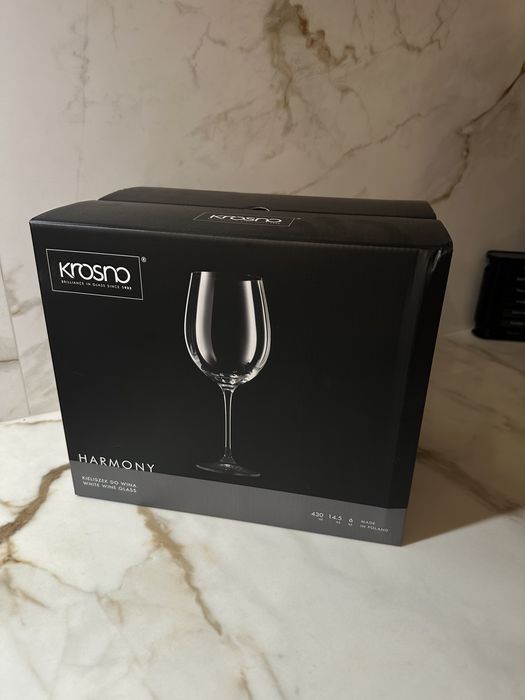 Kieliszki do wina Krosno Harmony nowe zestaw 6szt
