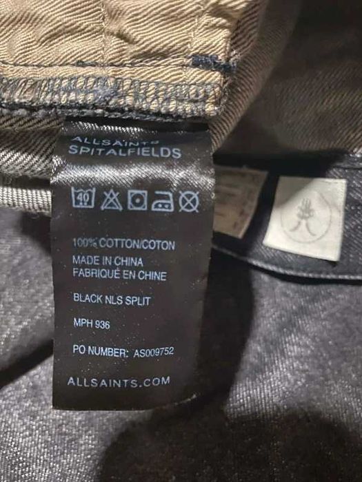 Spodnie męskie jeansy Allsaints spitalfields czarny S M 28 men