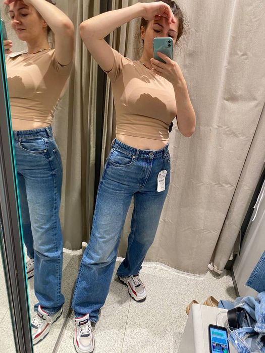 джинси кльош Зара Zara 38 розмір