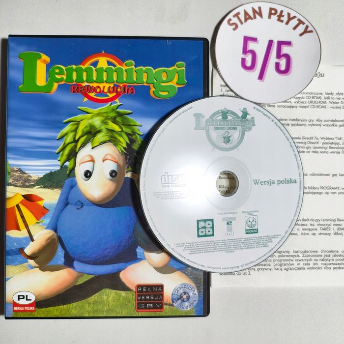 Gra PC - Lemmingi: Rewolucja PC Wersja Polska (2000)