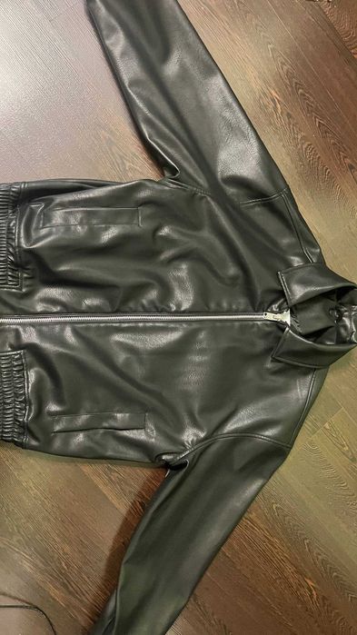 starboy leather jacket Шкіряна Куртка Чорна House
