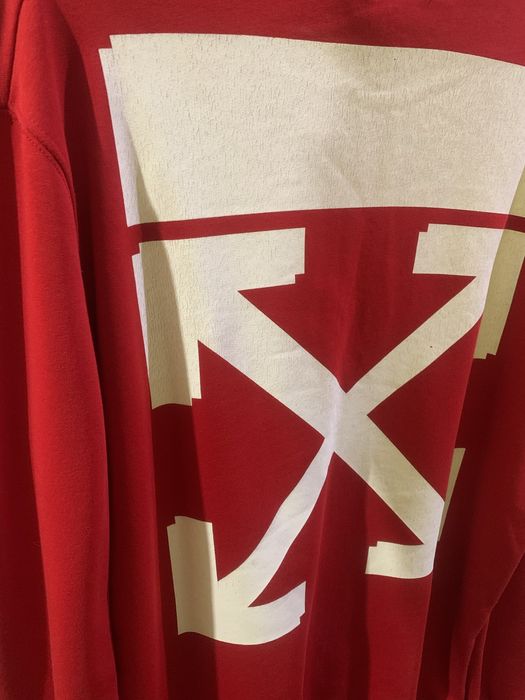 Off-white x Champion - red medium sweater