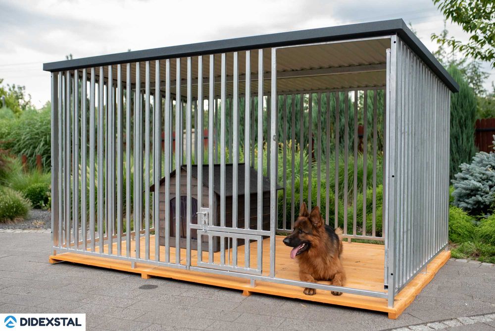 Kojec klatka boks dla psa 3x2 ocynkowany mocny + uchwyty na miski