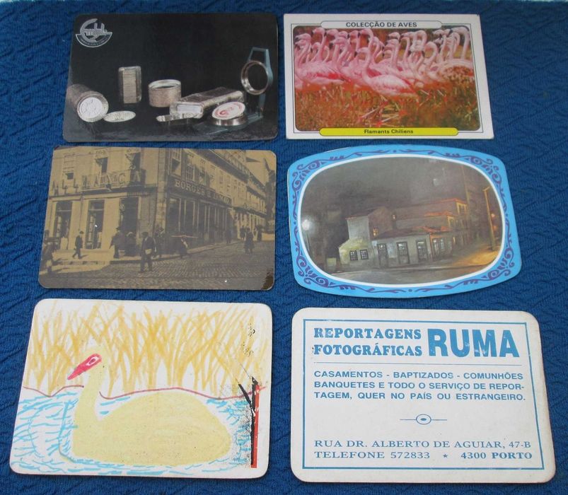 Calendários diversos 1986 (várias fotos) Ler descrição