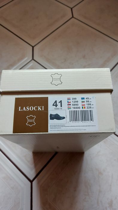 Buty  skórzane damskie  Lasocki roz. 41