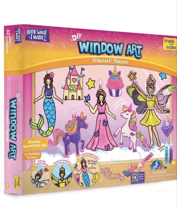 Набір для творчості із вітражними фарбами Window art Принцеси і Єдинор