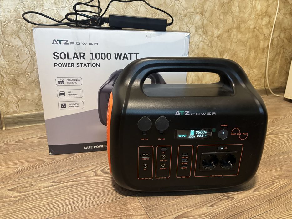 Зарядна станція ATZ 1000 1075Wh LiFePO4 1000W