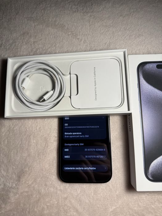 Iphone 15 PRO 128gb BLUE TITANIUM [88%]