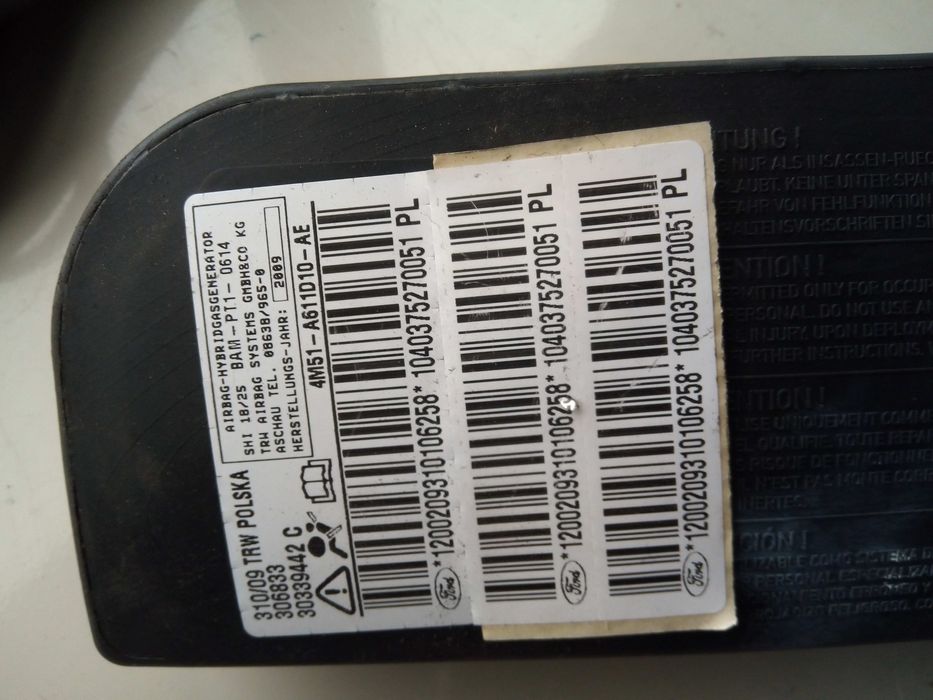 Airbag banco direito FORD Focus II (DA_)