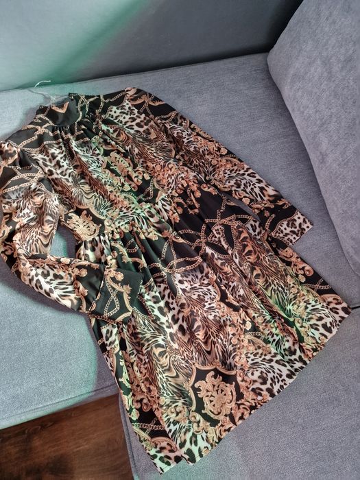 Lola fasion sukienka etno 36s wzór aztecki