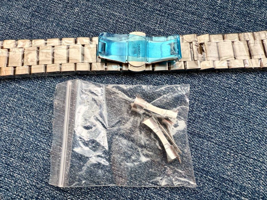 металлический браслет ремешок для часов  22 мм