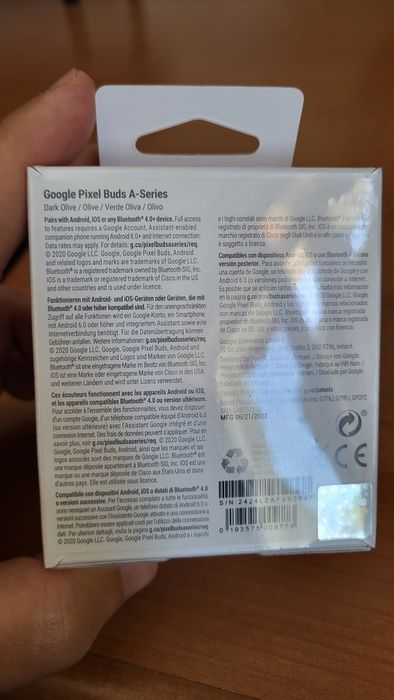 Google Pixel Buds A-Series Verde Oliva (novos)