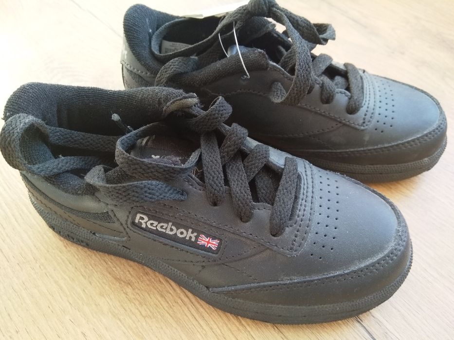 Buty sportowe dziecięce chłopięce skórzane czarne REEBOK roz. 27 i 33