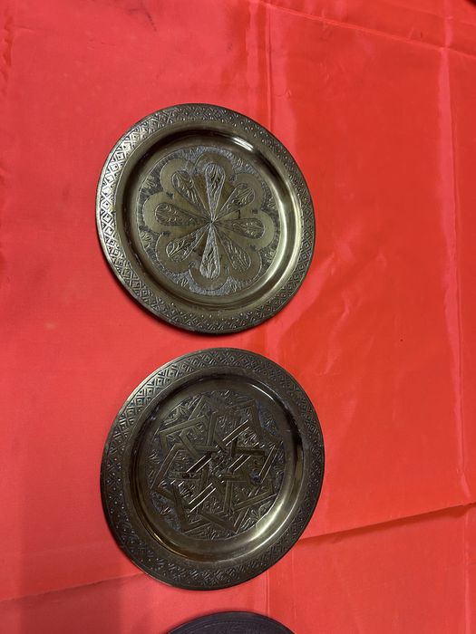 Conjunto de Pratos Marroquinos Decorativos em Metal