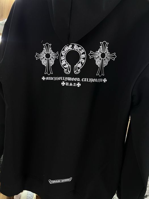 Худі Chrome Hearts Horseshoe Logo Black