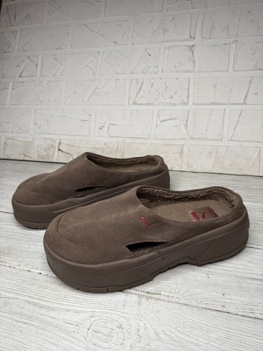 Крутые женские замшевые мюли puma ca mule fe