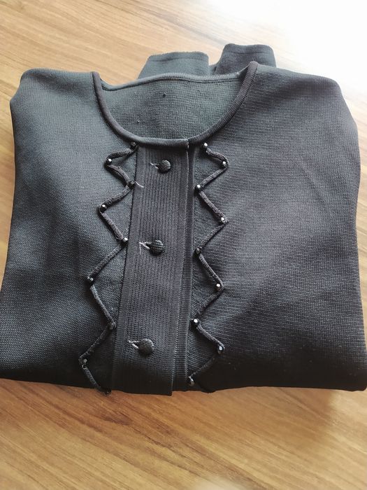 Czarny sweter PRL