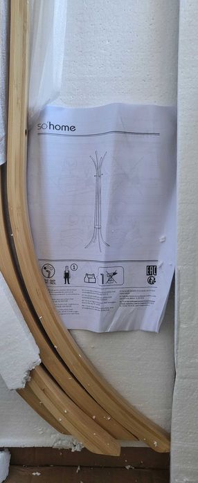Cabide em Bambu com 4 Hastes Teepi, Novo